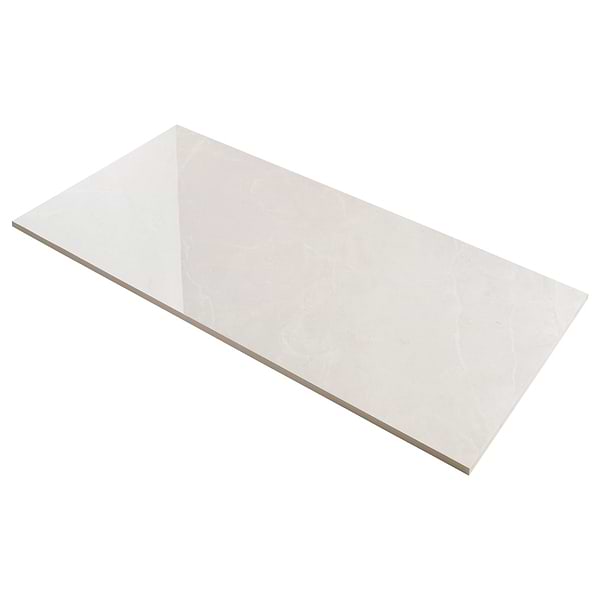 Boscato Cream White 24x48 Marble Look Polished Porcelain Tile