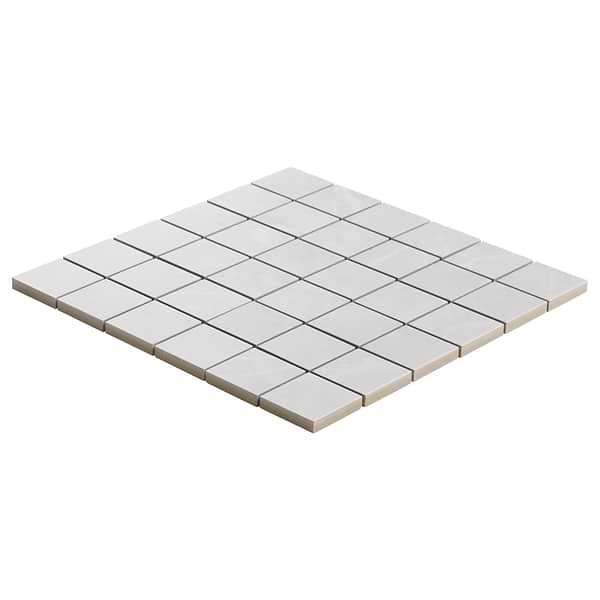 Boscato Cream White 2x2 Marble Look Matte Porcelain Mosaic Tile