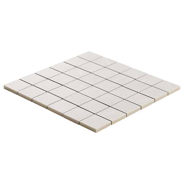 Boscato Cream White 2x2 Marble Look Matte Porcelain Mosaic Tile