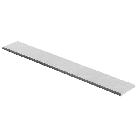 Boscato Cream White 3x24 Marble Look Matte Porcelain Bullnose