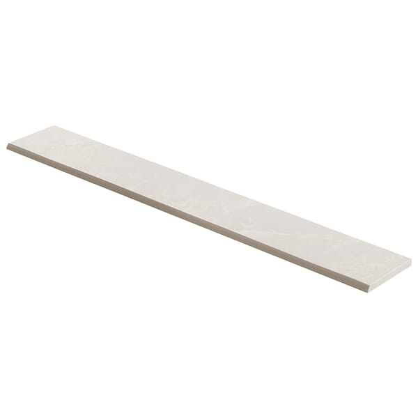 Boscato Cream White 3x24 Marble Look Matte Porcelain Bullnose