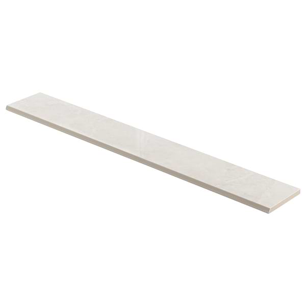 Boscato Cream White 3x24 Marble Look Polished Porcelain Bullnose