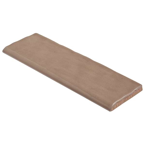 Portmore Taupe 3x8 Glazed Ceramic Bullnose