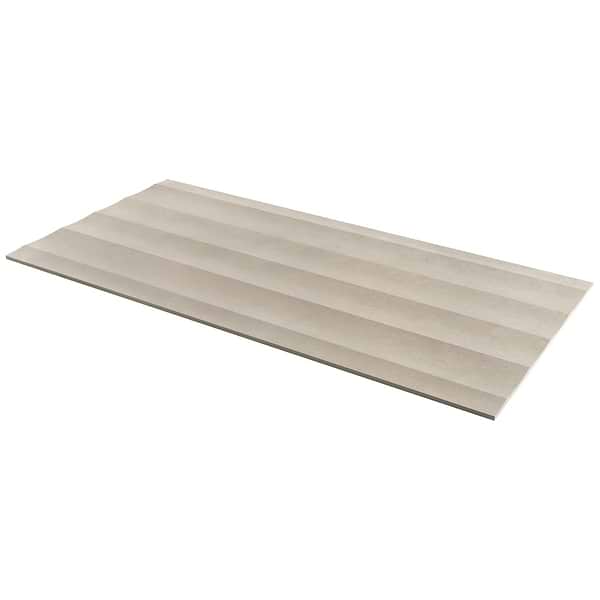 Lucreto Waves Gray 24x48 3D Concrete Look Matte Porcelain Tile