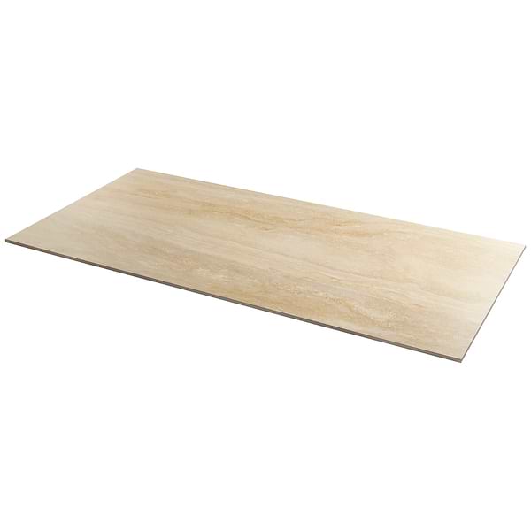 Lumar Travertino Crema Beige 24x48 Travertine Look Matte Porcelain Tile