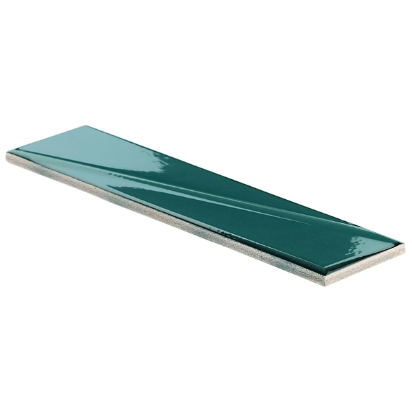 Axelle Emerald Green 3x12 3D Glossy Ceramic Subway Tile