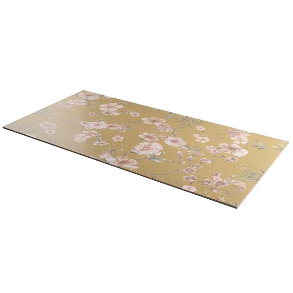 Wakana Summer Golden Yellow 24x48 Artisan Decor Matte Porcelain Tile