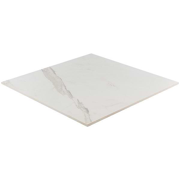 Versilia Calacatta Oro White Matte 24X24 Porcelain in White with Gray and Gold Veining, View 4, open zoomed image