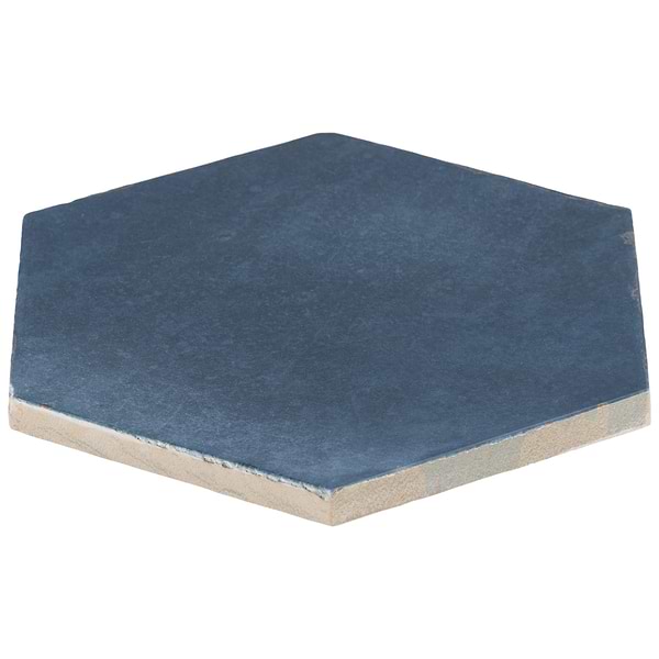 Sasha Hex Chiazza Marino 6" Matte Porcelain Hexagon Tile