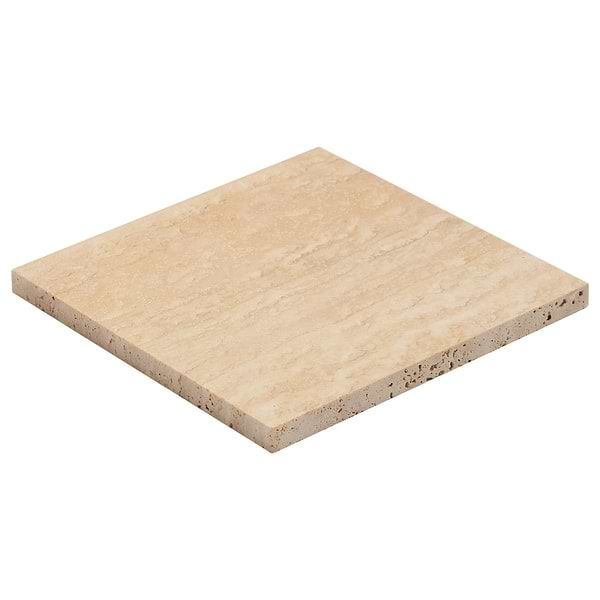 Classic Travertine Premium 6x6 Vein Cut Filled Honed Tile