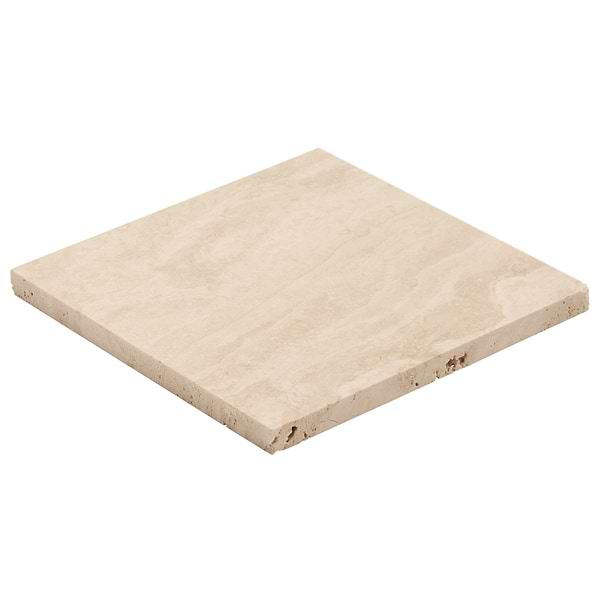 Ivory Travertine Premium 6x6 Vein Cut Filled Honed Tile