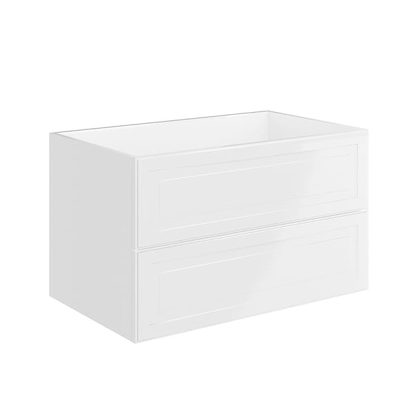 Alma White 36" Vanity with Integrated White Solid Surface Top