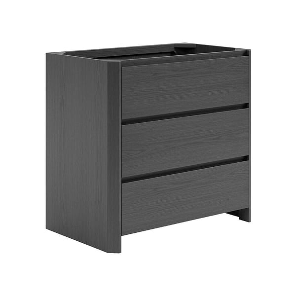 Dalton Ebony Oak 36" Single Vanity without Top by TileBar Studio Vanities, View 4, open zoomed image