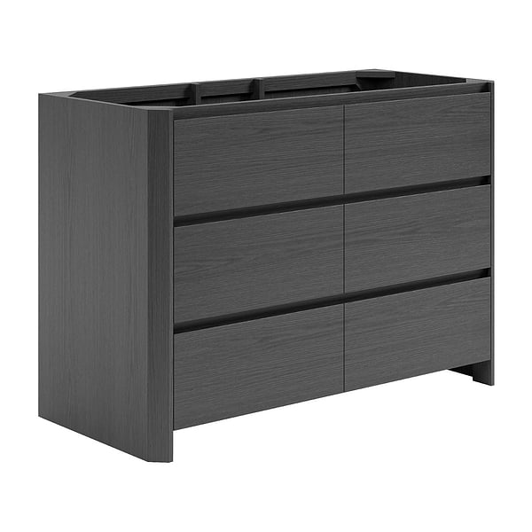 Dalton Ebony Oak 48" Single Vanity without Top by TileBar Studio Vanities, View 4, open zoomed image