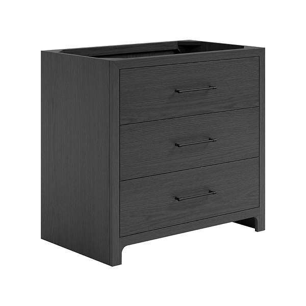 TileBar Studio Vanities Edison Ebony Oak 36" Single Vanity without Top