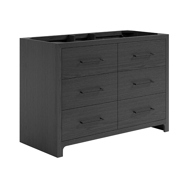 TileBar Studio Vanities Edison Ebony Oak 48" Single Vanity without Top