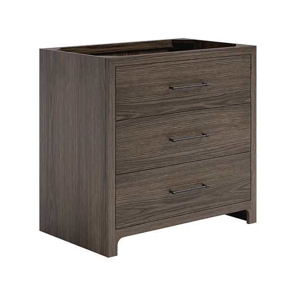 TileBar Studio Vanities Edison Espresso Oak 36" Single Vanity without Top
