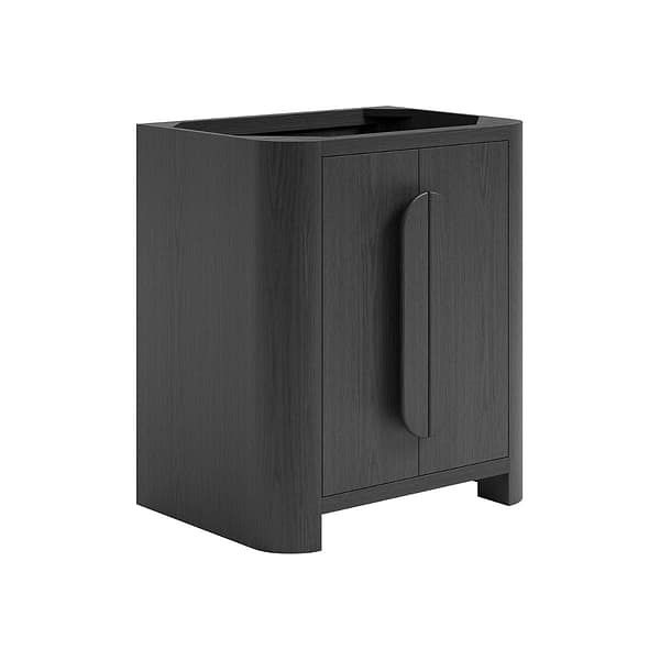 Harper Ebony Oak 30" Single Vanity without Top by TileBar Studio Vanities, View 4, open zoomed image