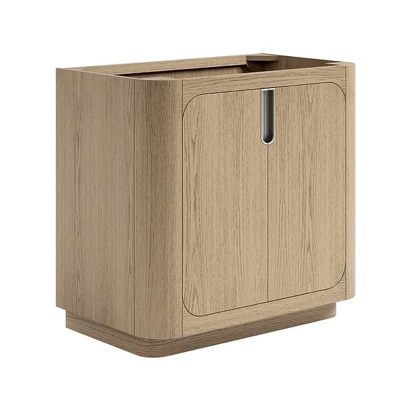 Corbin Medium Ash 36" Single Vanity without Top by TileBar Studio Vanities; image 4; in Style Ideas Contemporary, Modern, Transitional; released 2026; new, trends