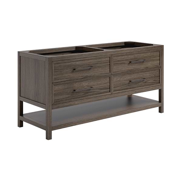 TileBar Studio Vanities Rowan Espresso Oak 60" Double Vanity without Top