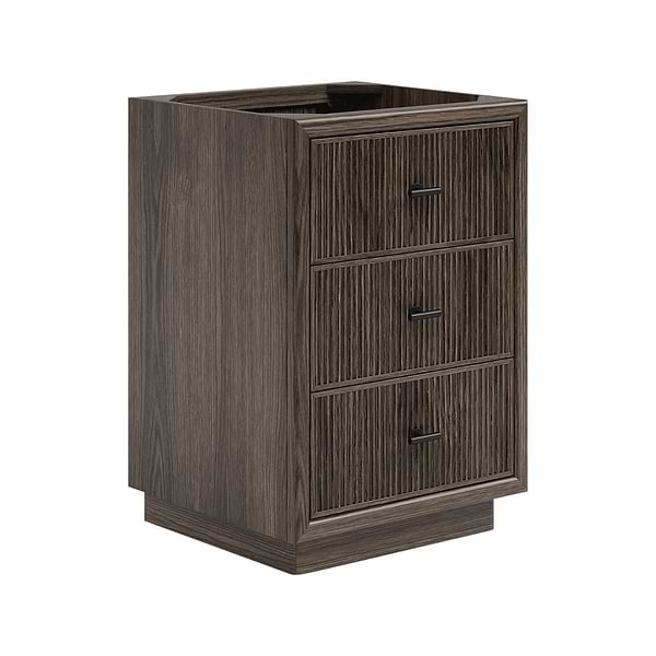 Rhett Espresso Oak 24" Single Vanity without Top by TileBar Studio Vanities; image 6; in Style Ideas Classic, Modern, Transitional; released 2026; new, trends