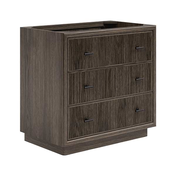 Rhett Espresso Oak 36" Single Vanity without Top by TileBar Studio Vanities; image 6; in Style Ideas Classic, Modern, Transitional; released 2026; new, trends