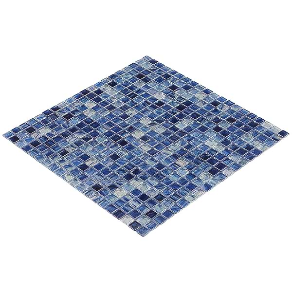Celeste Bermuda Blue 1x1 Glass Polished Mosaic Tile