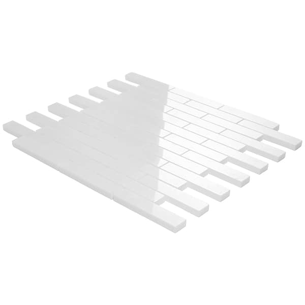 White Thassos 3/4 X4 Big Brick Polished Marble Tile