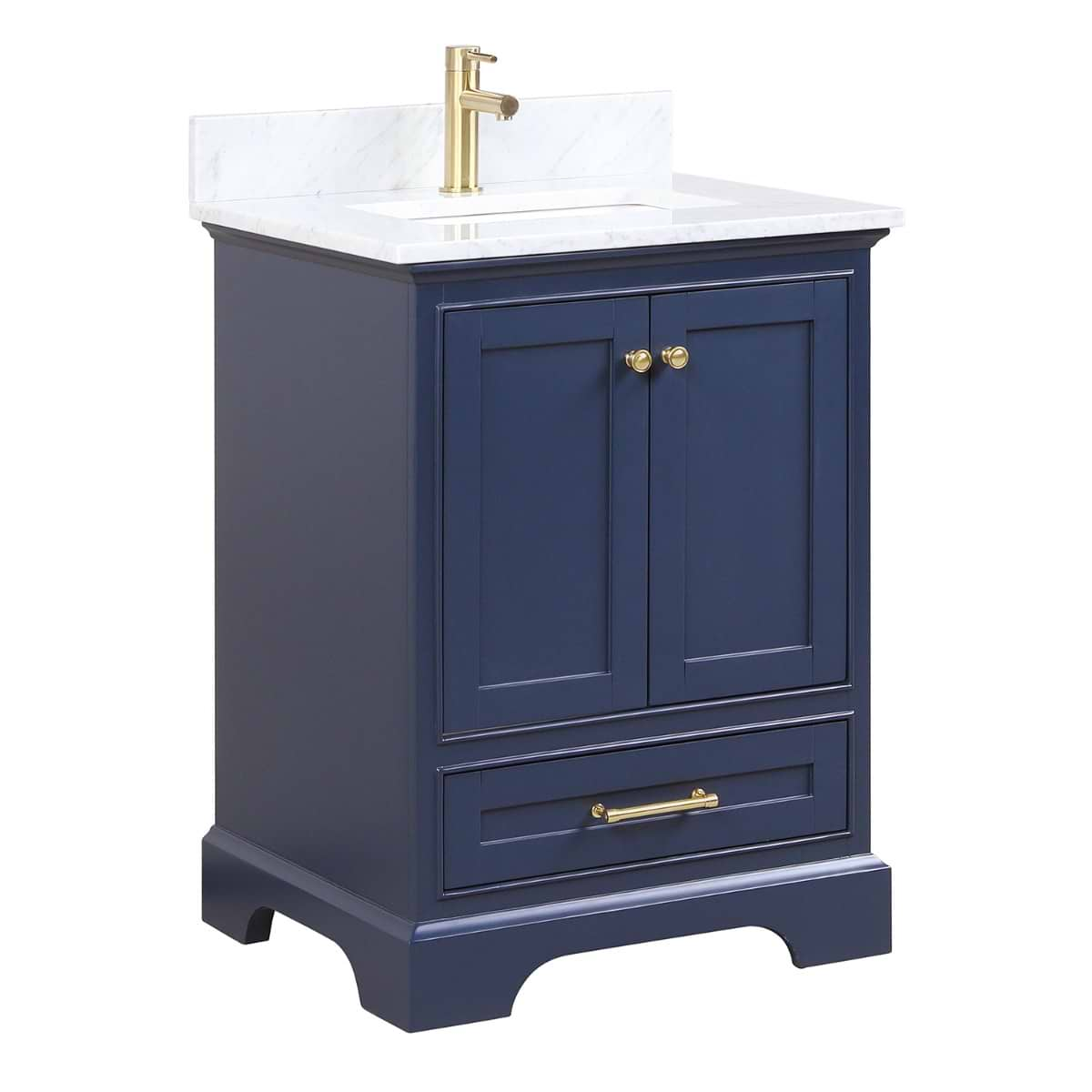 Glendale 24'' Blue Vanity And Marble Counter