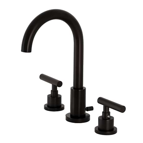 Astoria Oil Rubbed Bronze 10" Widespread Bathroom Faucet With Pop Up Standard Drain