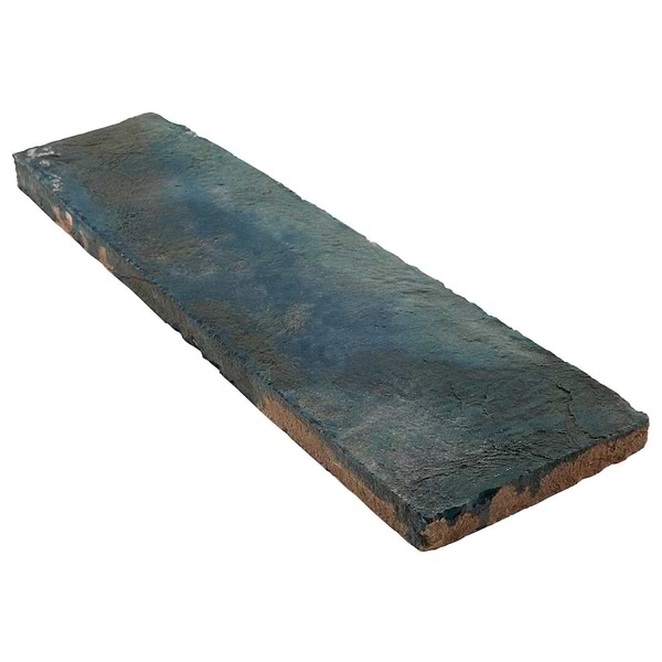 Opera Terracotta by Paula Purroy Lagoon 6x18 Trapezoid Matte Terracotta Tile