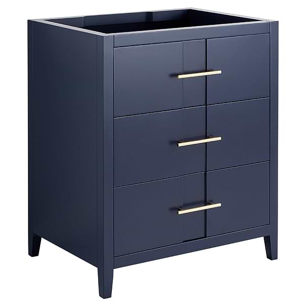 Iconic Navy and Gold 30" Single Vanity without Top