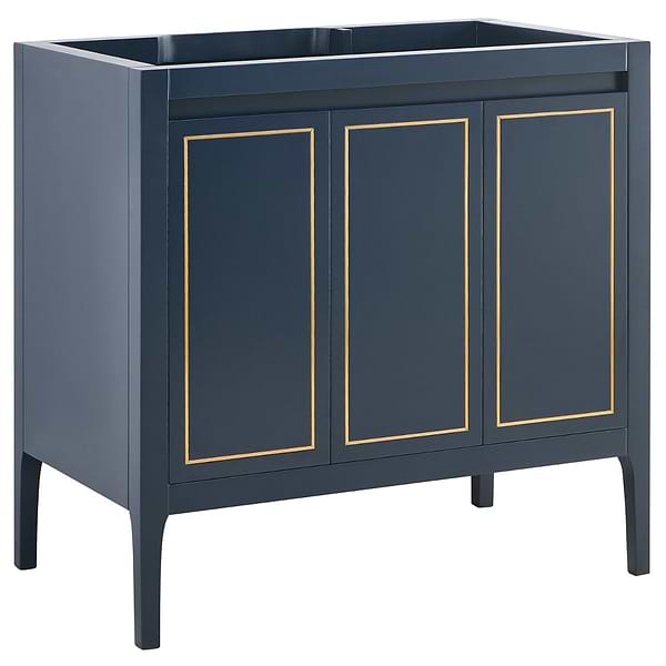Province Navy and Gold 36" Single Vanity without Top
