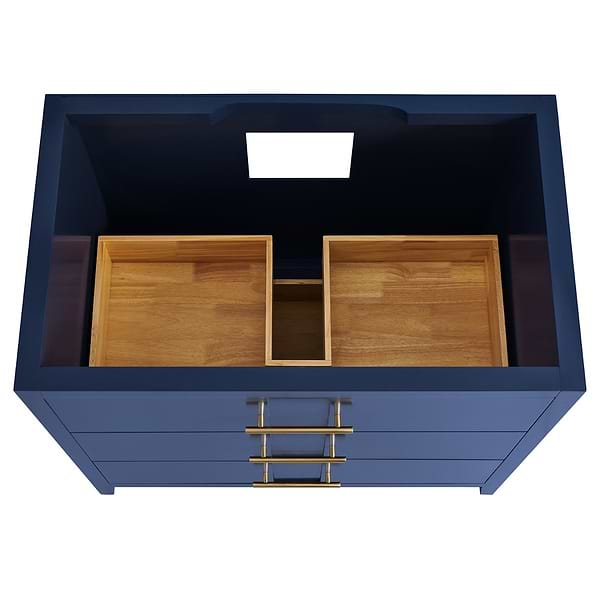 Iconic Navy and Gold 36" Single Vanity without Top