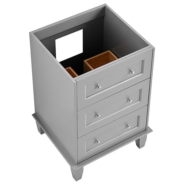 Nora Gray 24" Single Vanity with Pure White Quartz Top