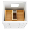 Nora White 24" Single Vanity with Carrara Marble Top