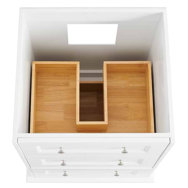 Nora White 24" Single Vanity with Carrara Marble Top