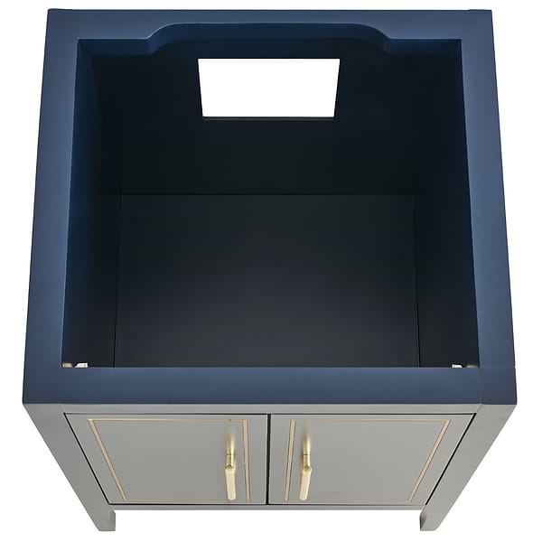Province Navy and Gold 24" Single Vanity without Top
