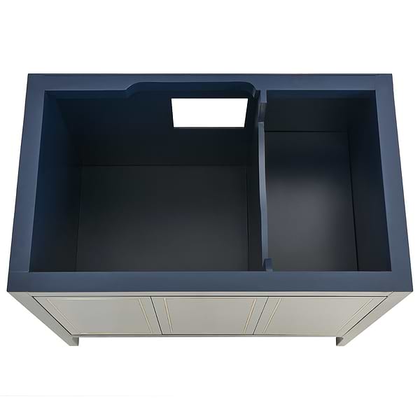 Province Navy and Gold 36" Single Vanity without Top