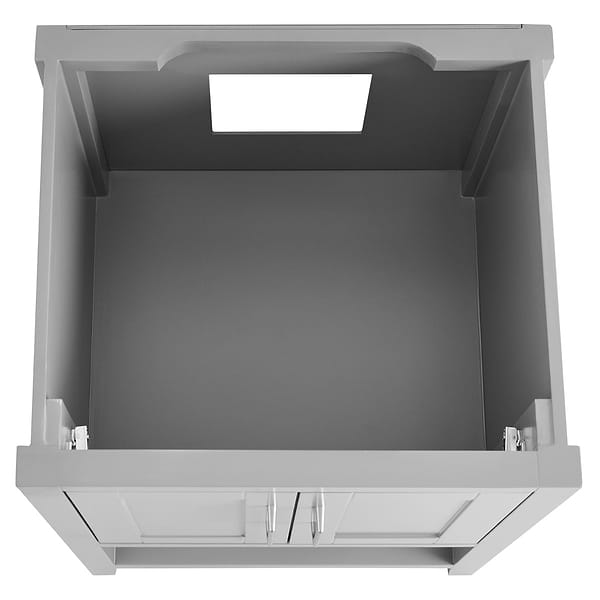 Sheraton 24" Gray Vanity with Carrara Marble Top and Ceramic Basin