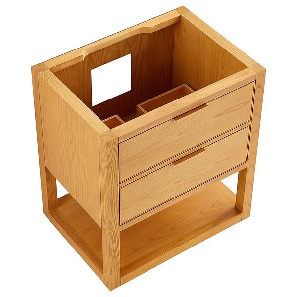 Dayton Woodgrain 30" Single Vanity without Top, View 7, open zoomed image