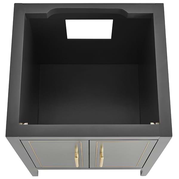 Province Charcoal and Gold 24" Single Vanity without Top