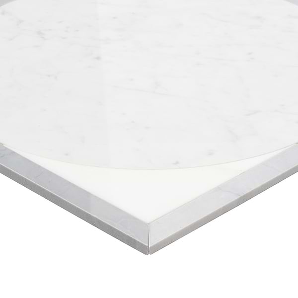 Cadre Grisaille Gray 20x20 Polished Marble Mosaic Tile