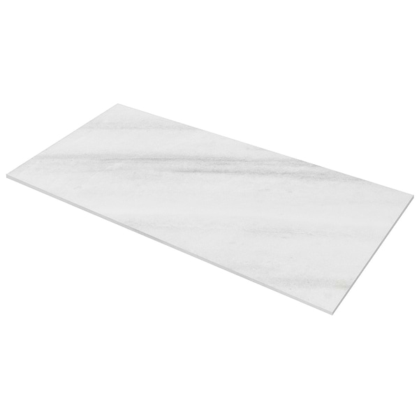 Biarritz White 12x24 Honed Marble Tile
