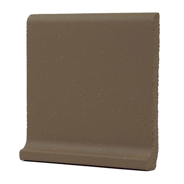 Elemental Chestnut Brown 6x6 Ceramic Quarry Tile Cove Base (14 per box)