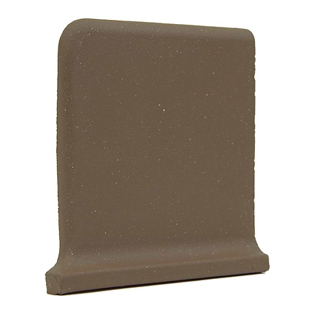 Elemental Chestnut Brown 6x6 Ceramic Quarry Tile Cove Base Right Outside Corner  (14 per box)