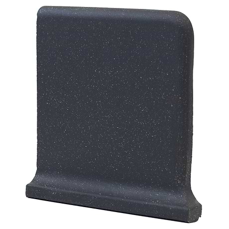 Elemental Raven Gray 6x6 Ceramic Quarry Tile Cove Base Right Outside Corner  (14 per box)