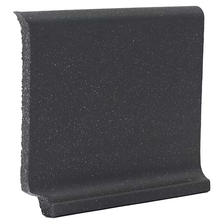 Elemental Raven Gray 6x6 Ceramic Quarry Tile Cove Base Inside Corner  (14 per box)