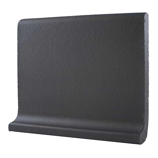 Elemental Raven Gray 6x8 Ceramic Quarry Tile Cove Base  (14 per box)