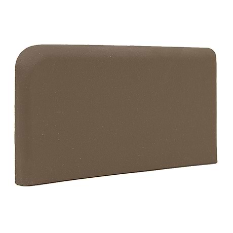 Elemental Chestnut Brown 4x8 Ceramic Quarry Tile Right Bullnose Corner (12 per box)